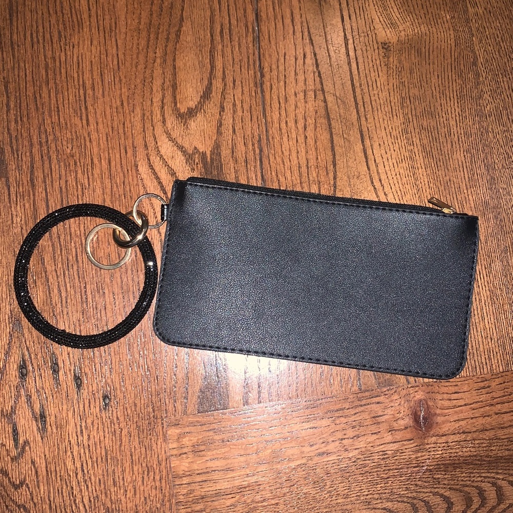 Black Wristlet Clutch *never used*